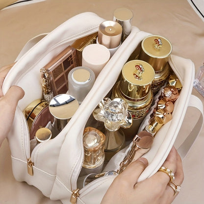 Travel Makeup Bag – PU Leather, Large Capacity, for Travel & Everyday Use – detail view 11