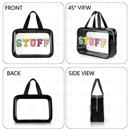 Travel Makeup Bag – PVC, Stuff Embroidered Pvc Makeup Portable – detail view 13