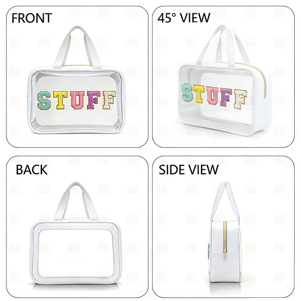 Travel Makeup Bag – PVC, Stuff Embroidered Pvc Makeup Portable – detail view 14