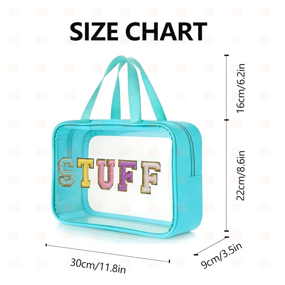 Travel Makeup Bag – PVC, Stuff Embroidered Pvc Makeup Portable – detail view 4