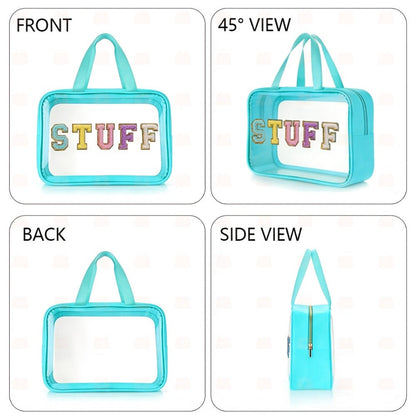 Travel Makeup Bag – PVC, Stuff Embroidered Pvc Makeup Portable – detail view 5