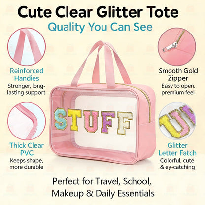 Travel Makeup Bag – PVC, Stuff Embroidered Pvc Makeup Portable – detail view 6