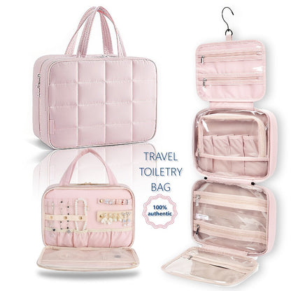 Travel Makeup Bag – PVC, Foldable, for Travel – front view