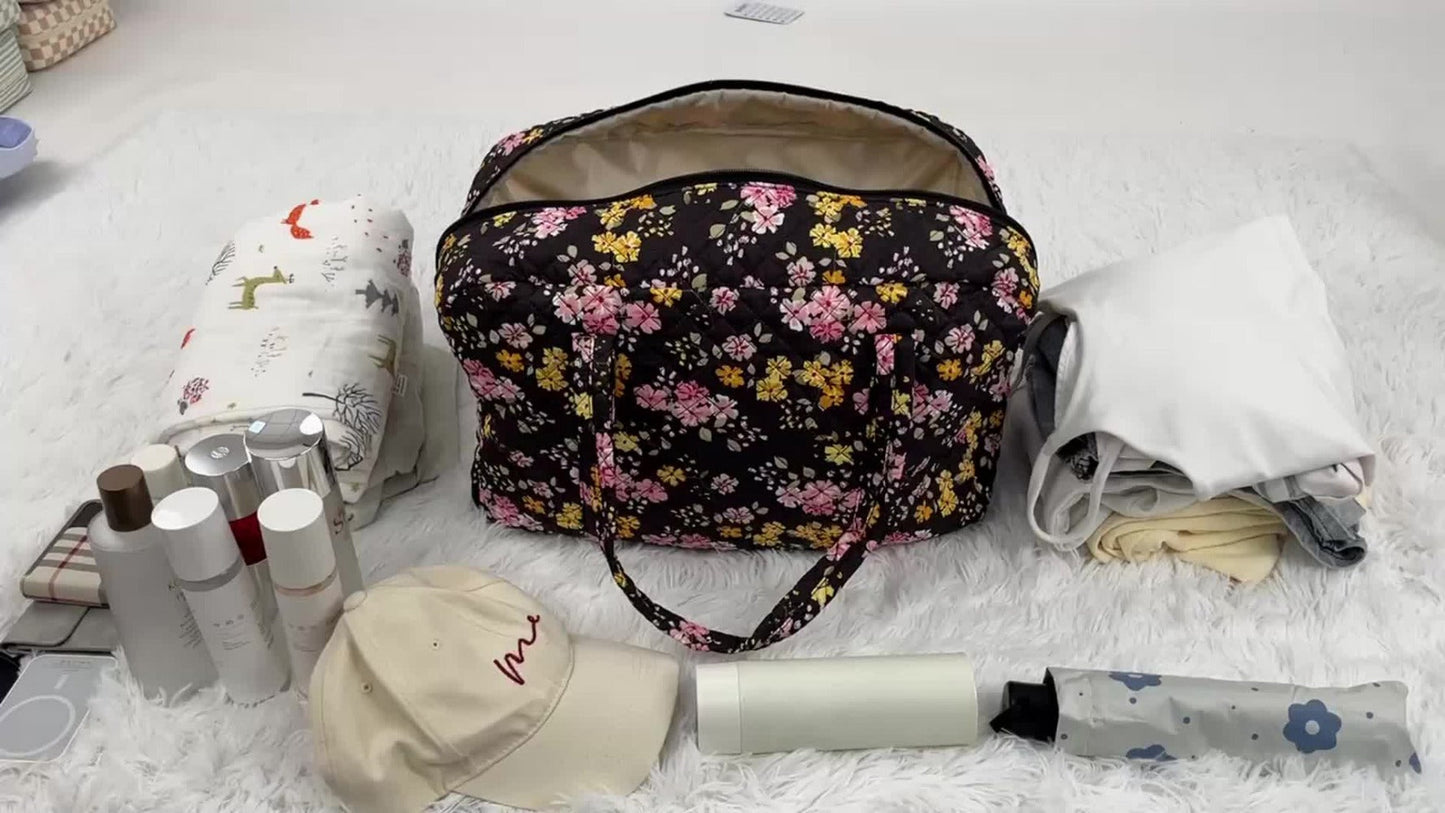 Travel Makeup Bag – Quilted, Trolley Sleeve, for Travel – detail view 19