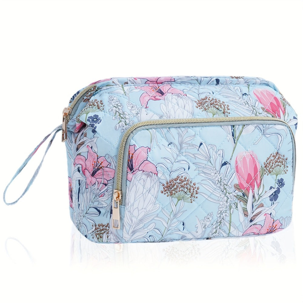 Travel Makeup Bag – Quilted, Trolley Sleeve, for Travel – detail view 13