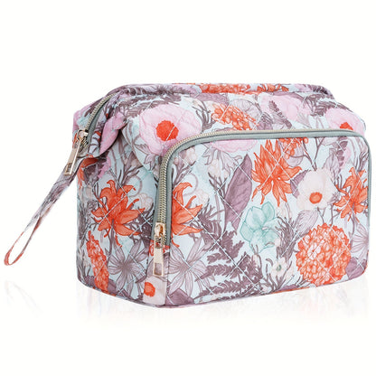 Travel Makeup Bag – Quilted, Trolley Sleeve, for Travel – detail view 3
