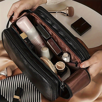 Travel Makeup Bag – for Travel, Large Tri Fold Cosmetic Card – detail view 13