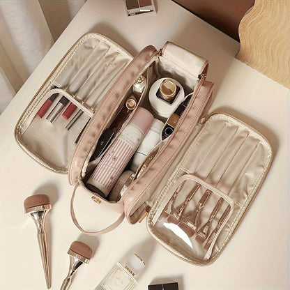 Travel Makeup Bag – for Travel, Large Tri Fold Cosmetic Card – detail view 15