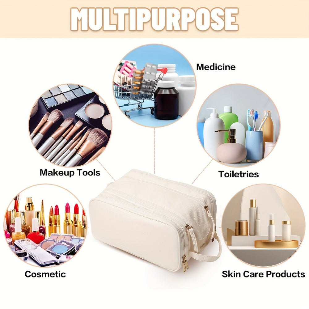 Travel Makeup Bag – for Travel, Large Tri Fold Cosmetic Card – detail view 21