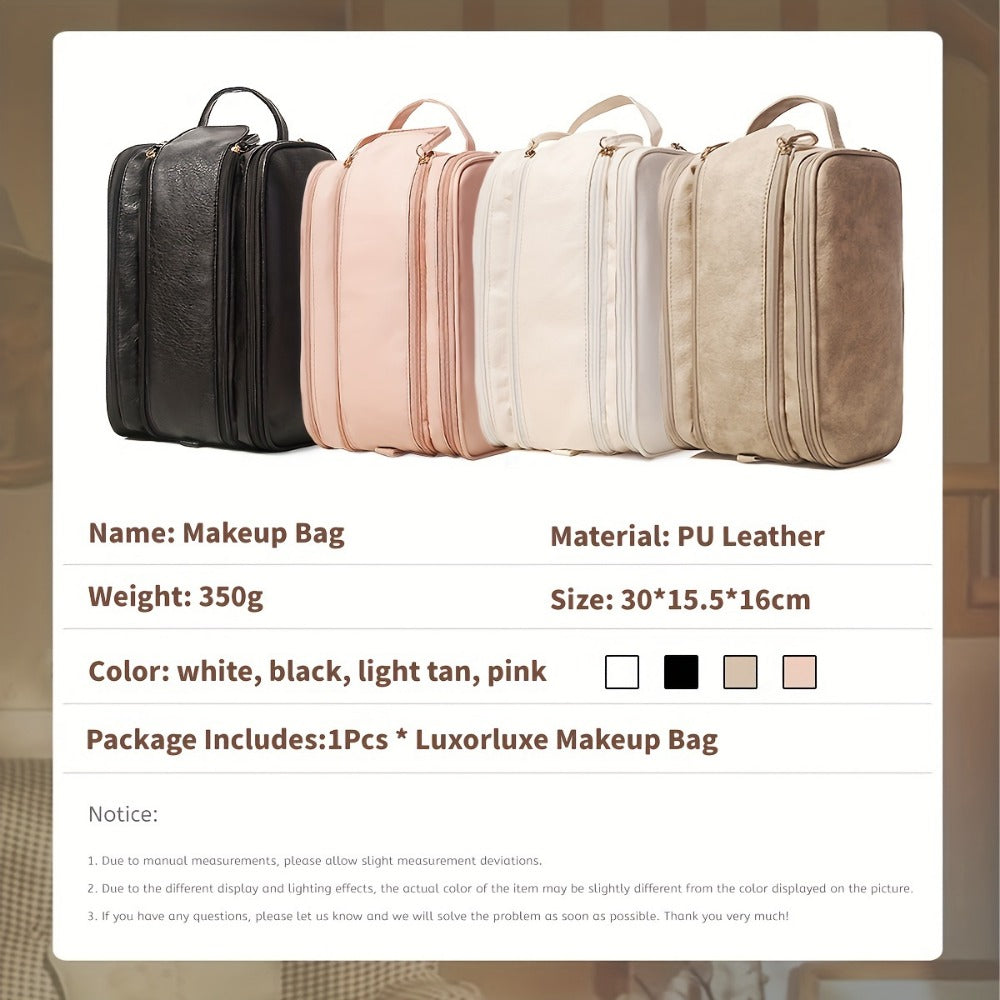 Travel Makeup Bag – for Travel, Large Tri Fold Cosmetic Card – detail view 24