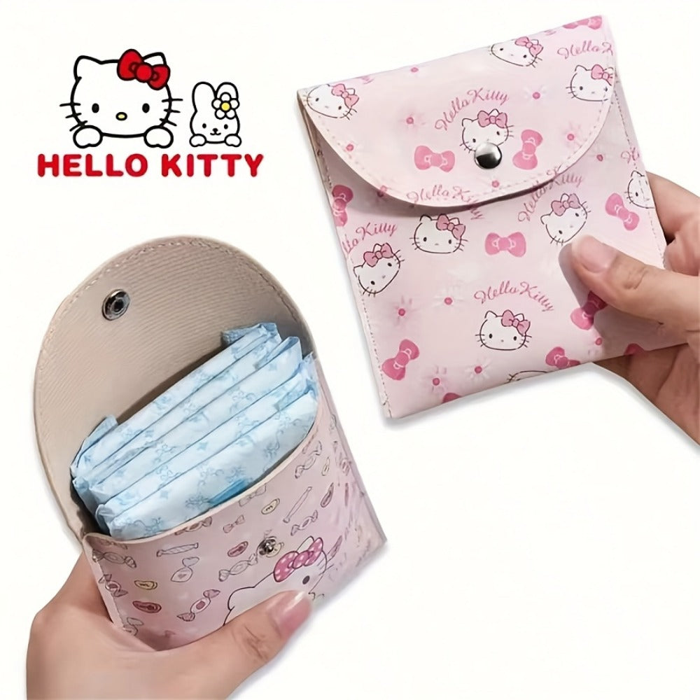 Travel Makeup Bag – for Travel, Sanrio Makeup Hello Kitty Kuromi – front view