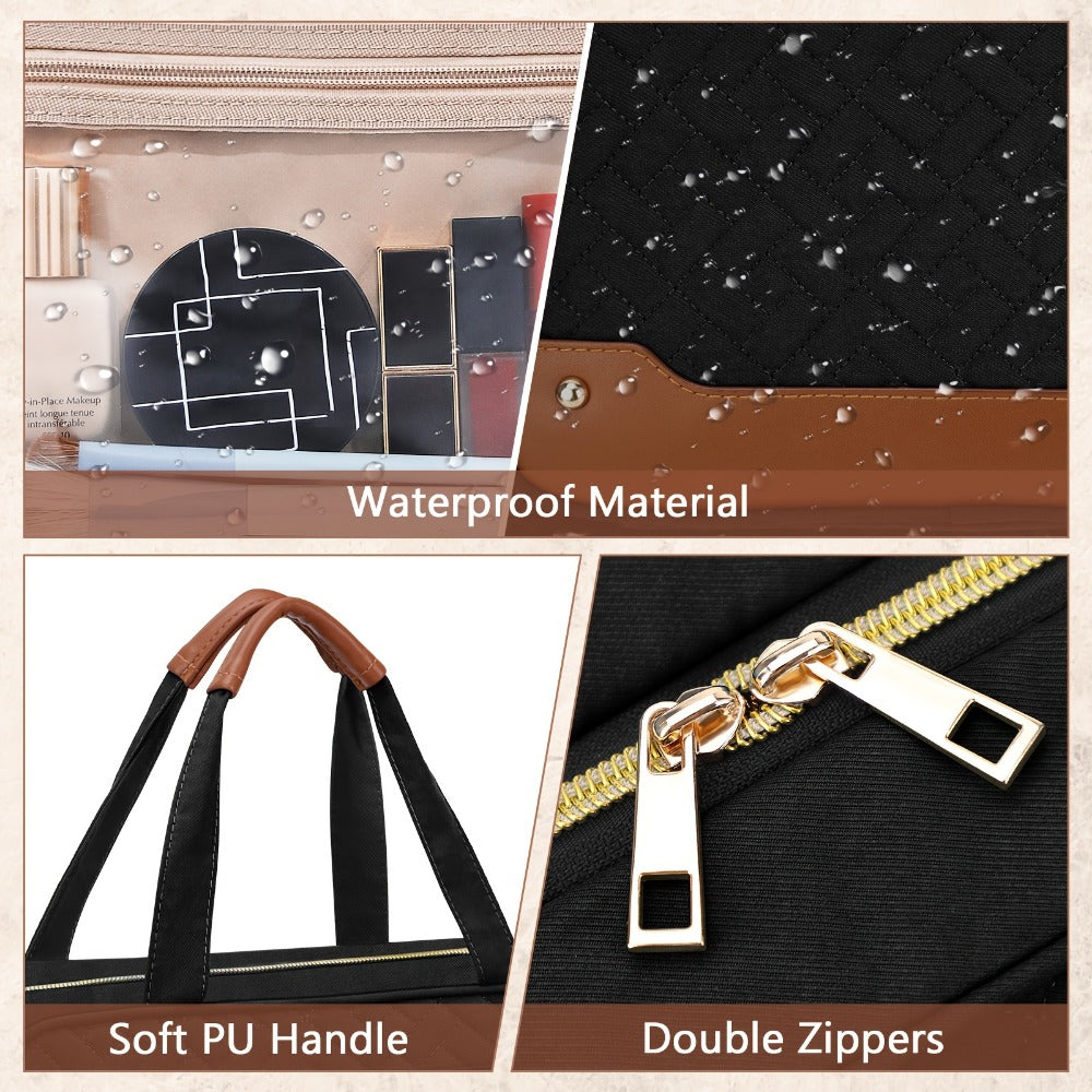 Travel Makeup Bag – for Travel, Weekender Toiletry Hanging Hook Jewelry – detail view 5