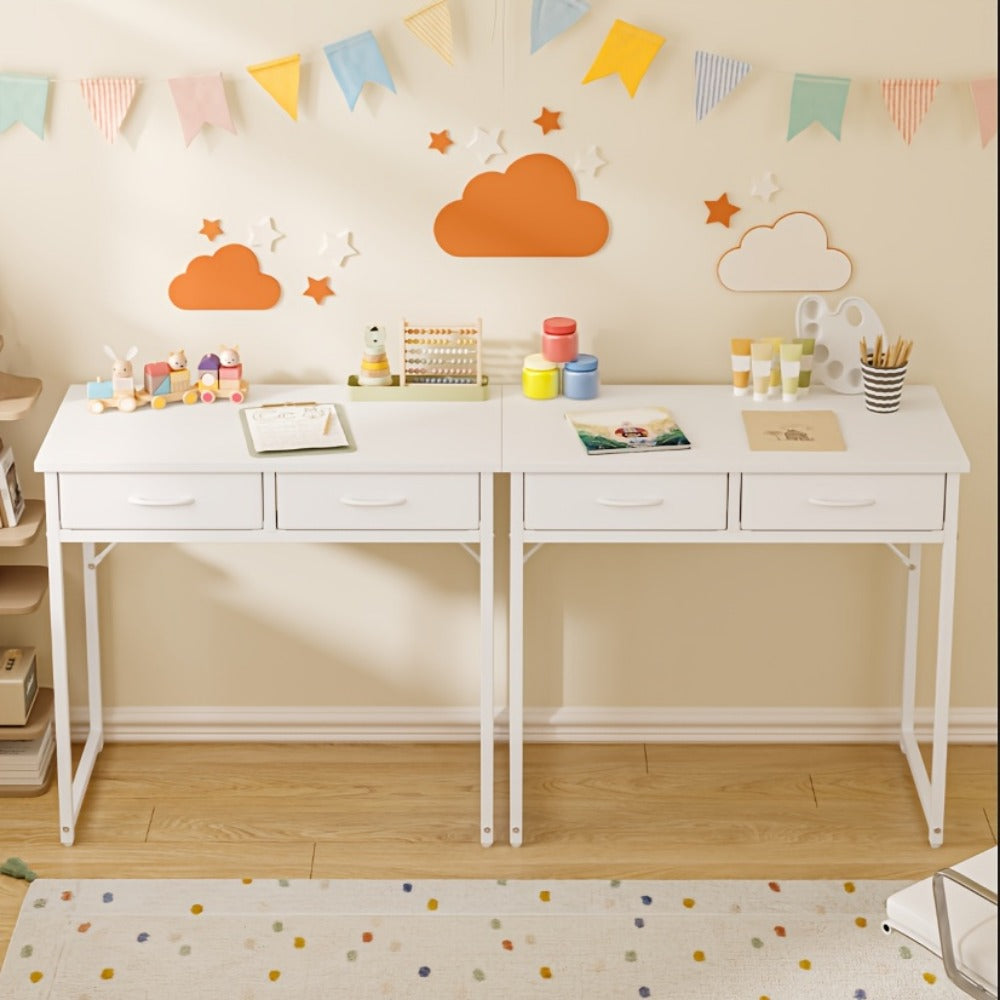 Makeup Vanity Desk with Adjustable Height for Dressing and Daily Routines in Bedroom detail image - detail view 10