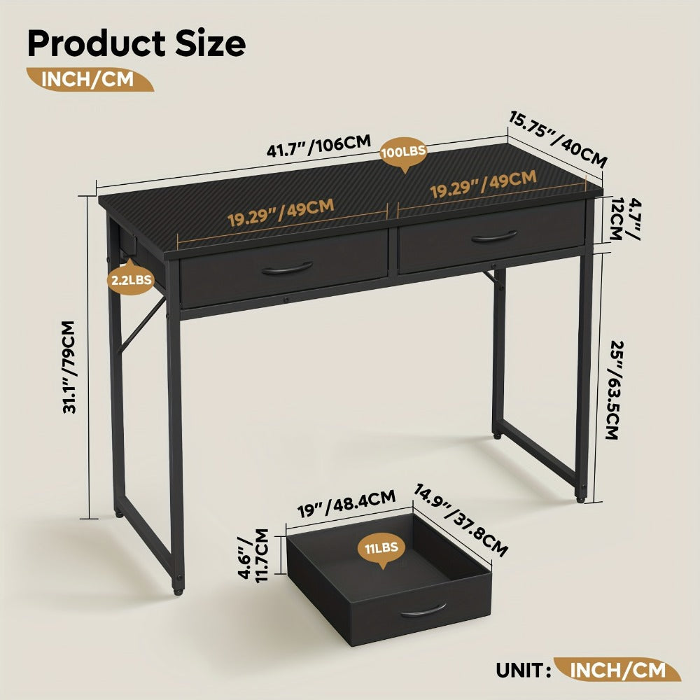 Makeup Vanity Desk with Adjustable Height for Dressing and Daily Routines in Bedroom detail image - detail view 18