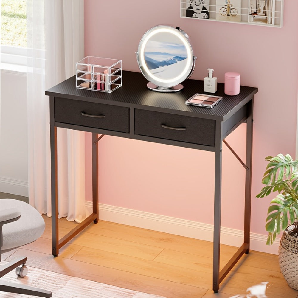 Makeup Vanity Desk with Adjustable Height for Dressing and Daily Routines in Bedroom detail image - detail view 8