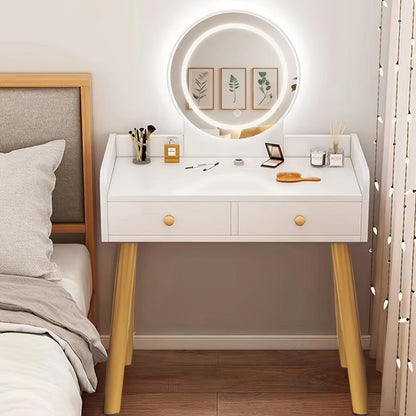 Makeup Vanity Desk with Storage Drawers for Dressing and Daily Routines in Bedroom detail image - detail view 7