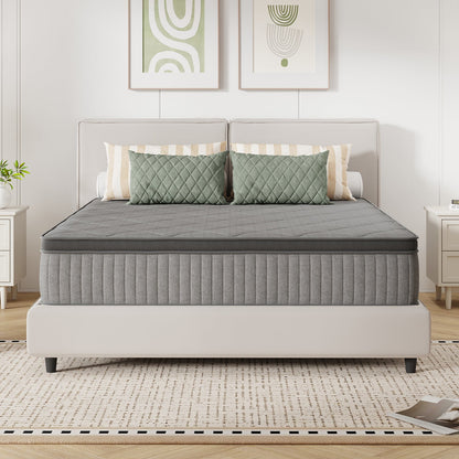 Mattress shown in the Queen, 12in Gray option