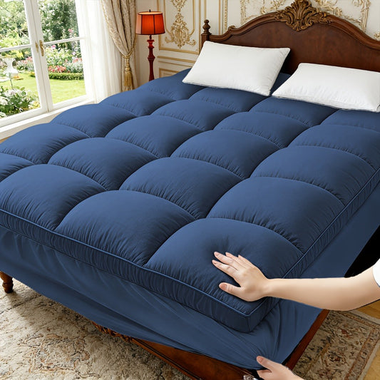 Mattress Pad with Washable Cover and Multiple Color Options for Bedroom detail image