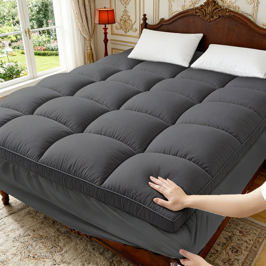 Mattress Pad, Cover Fluffy Soft Breathable Deep Pocket Protector Machine Washable 5 Colors shown in the main product view