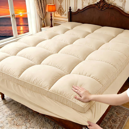 Mattress Toppers shown in the Beige, Twin(39"x 75") option