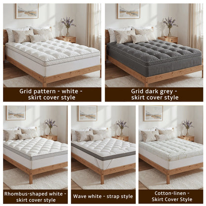 Mattress Topper with Non-Slip Base, Cooling Mattress Topper for Bedroom detail image - detail view 15