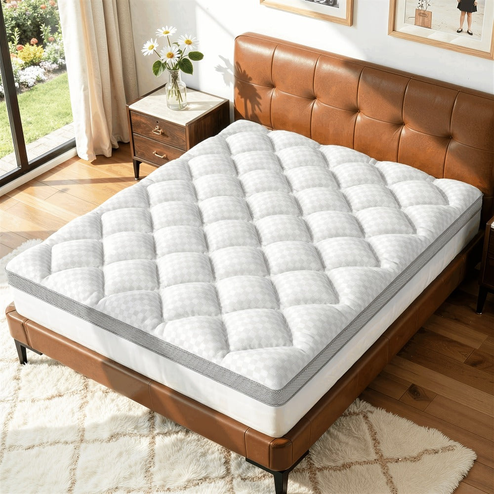 Mattress Topper with Non-Slip Base, Cooling Mattress Topper for Bedroom detail image - detail view 7
