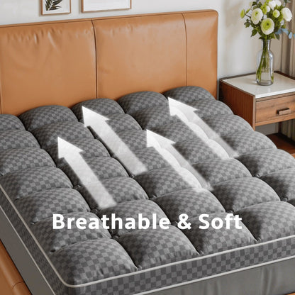 Mattress Topper with Non-Slip Base, Cooling Mattress Topper for Bedroom detail image - detail view 8