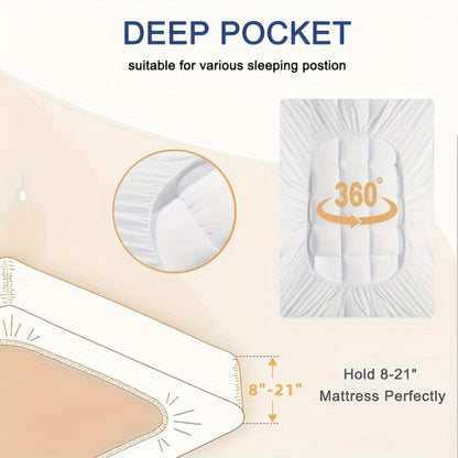 Mattress Topper with Washable Cover and Multiple Color Options for Bedroom detail image - detail view 11