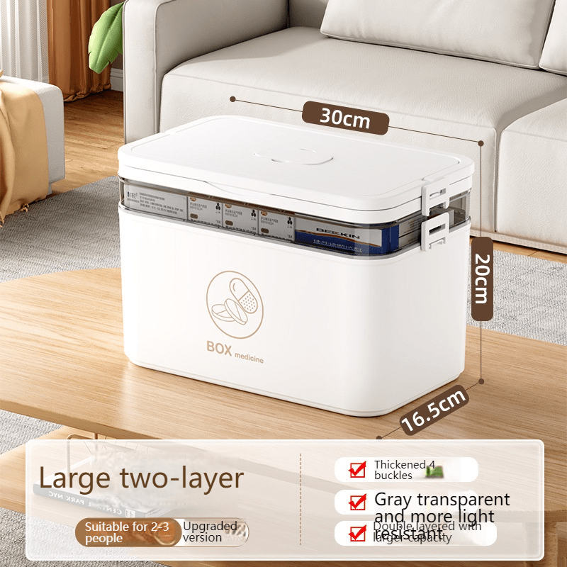 Medicine Storage Box shown in the 2-Tier option
