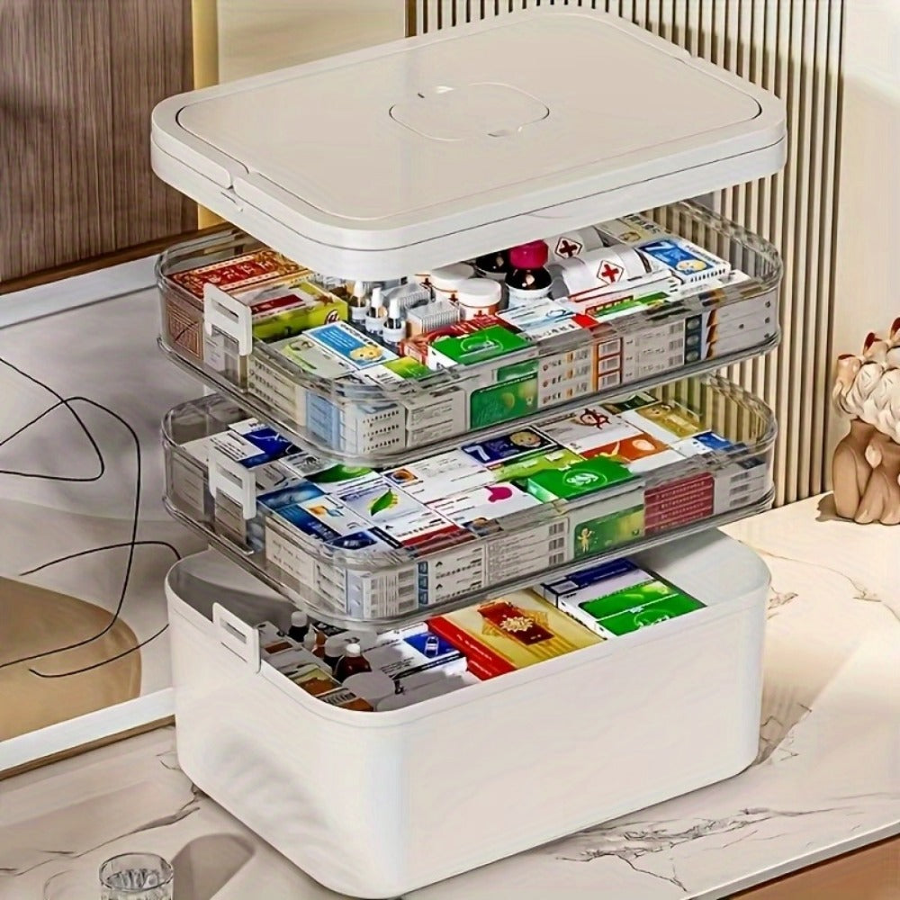 Medicine Storage Box with Large-Capacity Storage for Bedroom detail image