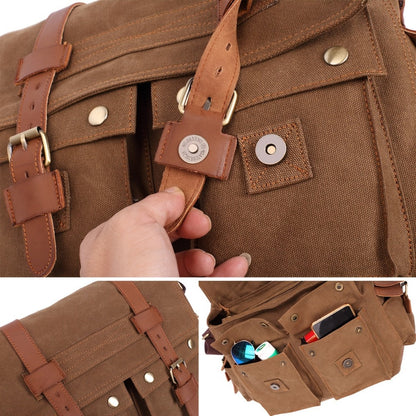 Men's Crossbody Bag – Canvas, for Travel & Everyday Use – detail view 11