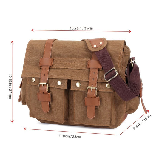 Men's Crossbody Bag – Canvas, for Travel & Everyday Use – detail view 3
