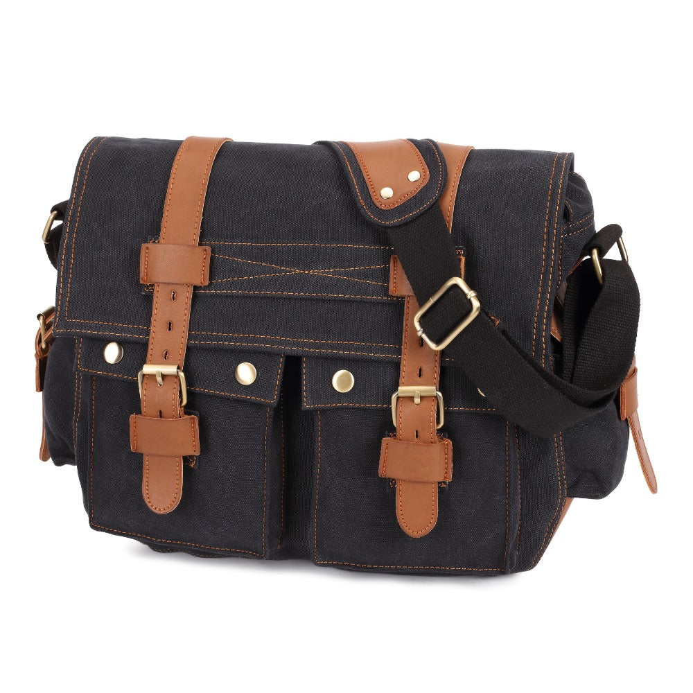 Men's Crossbody Bag – Canvas, for Travel & Everyday Use – detail view 7
