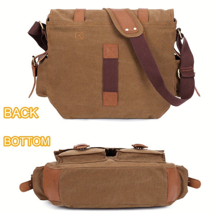 Men's Crossbody Bag – Canvas, for Travel & Everyday Use – detail view 9