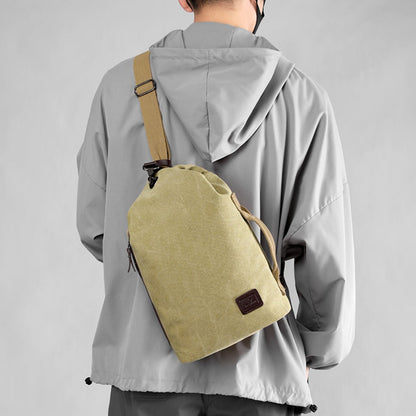 Men's Crossbody Bag – Canvas, Large Capacity, for Travel & Work – detail view 14