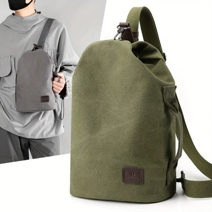 Men's Crossbody Bag – Canvas, Large Capacity, for Travel & Work – detail view 15