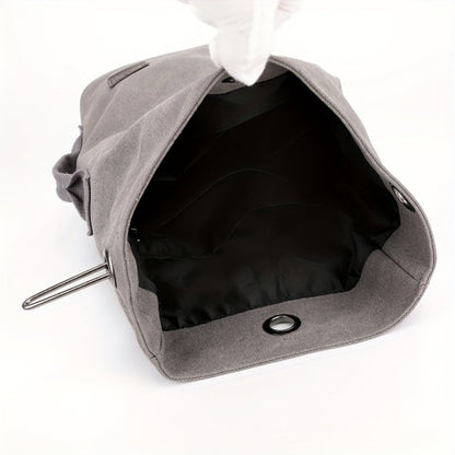 Men's Crossbody Bag – Canvas, Large Capacity, for Travel & Work – detail view 10