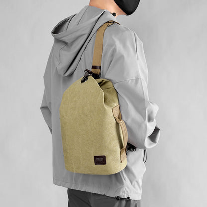 Men's Crossbody Bag – Canvas, Large Capacity, for Travel & Work – detail view 12