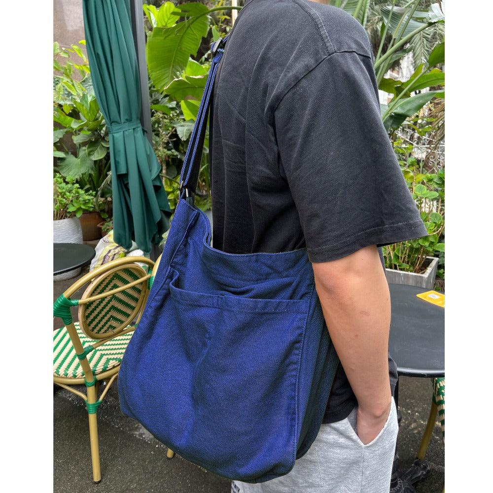 Men's Crossbody Bag – 7 Colors, Canvas, Large Capacity, for Travel & Work – detail view 16