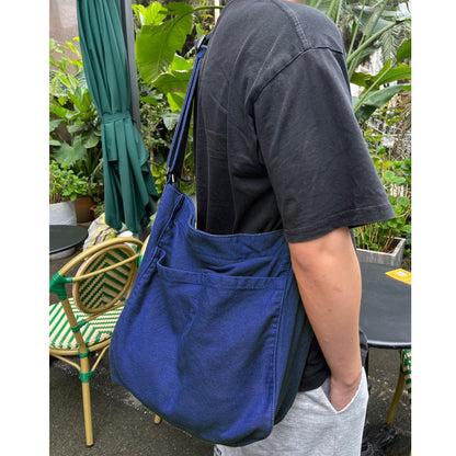 Men's Crossbody Bag – 7 Colors, Canvas, Large Capacity, for Travel & Work – detail view 16
