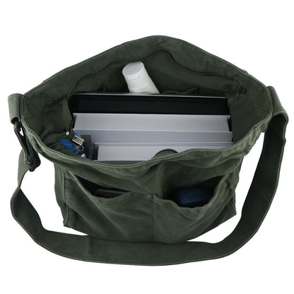 Men's Crossbody Bag – 7 Colors, Canvas, Large Capacity, for Travel & Work – detail view 17