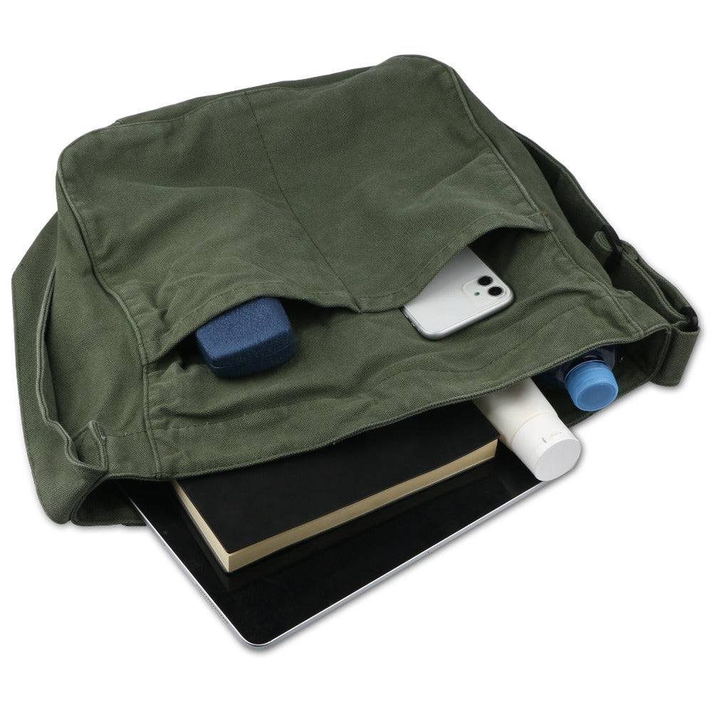 Men's Crossbody Bag – 7 Colors, Canvas, Large Capacity, for Travel & Work – detail view 18