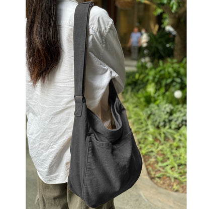 Men's Crossbody Bag – 7 Colors, Canvas, Large Capacity, for Travel & Work – detail view 5