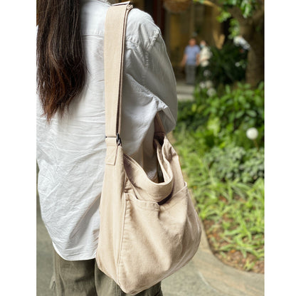 Men's Crossbody Bag – 7 Colors, Canvas, Large Capacity, for Travel & Work – detail view 28