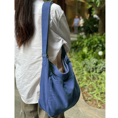 Men's Crossbody Bag – 7 Colors, Canvas, Large Capacity, for Travel & Work – detail view 27