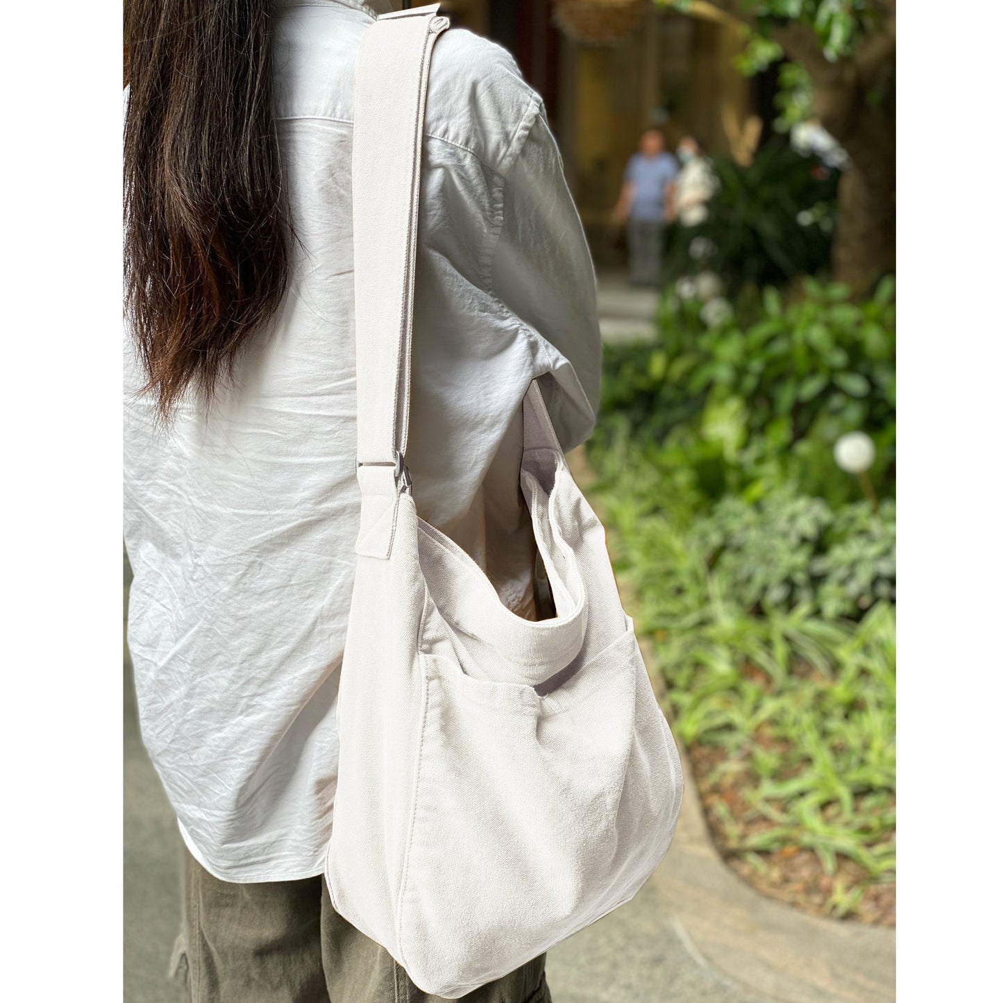 Men's Crossbody Bag – 7 Colors, Canvas, Large Capacity, for Travel & Work – detail view 26