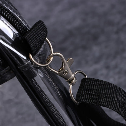Men's Crossbody Bag – Clear, Adjustable Strap, Transparent – detail view 7