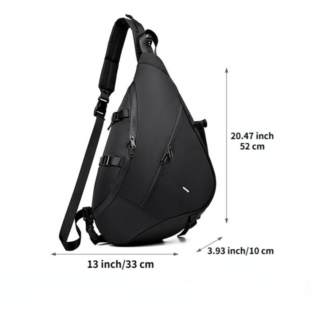 Men's Crossbody Bag – Large Capacity, Adjustable Strap, for Travel & Work – detail view 3