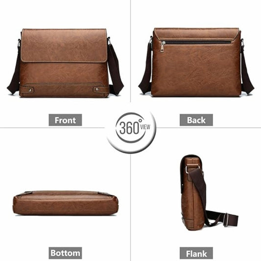 Men's Crossbody Bag – Large Capacity, Multi-Pocket, Adjustable Strap, for Everyday Use – alternate view