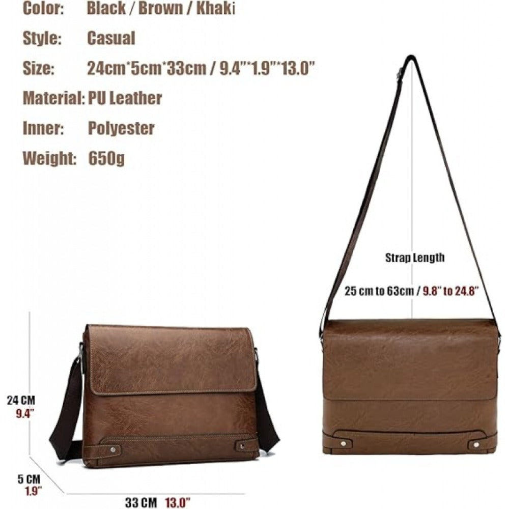 Men's Crossbody Bag – Large Capacity, Multi-Pocket, Adjustable Strap, for Everyday Use – detail view 3